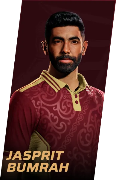 Official player cutout: Jasprit Bumrah in eCricket