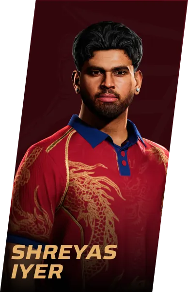 Official player cutout: Shreyas Iyer in eCricket